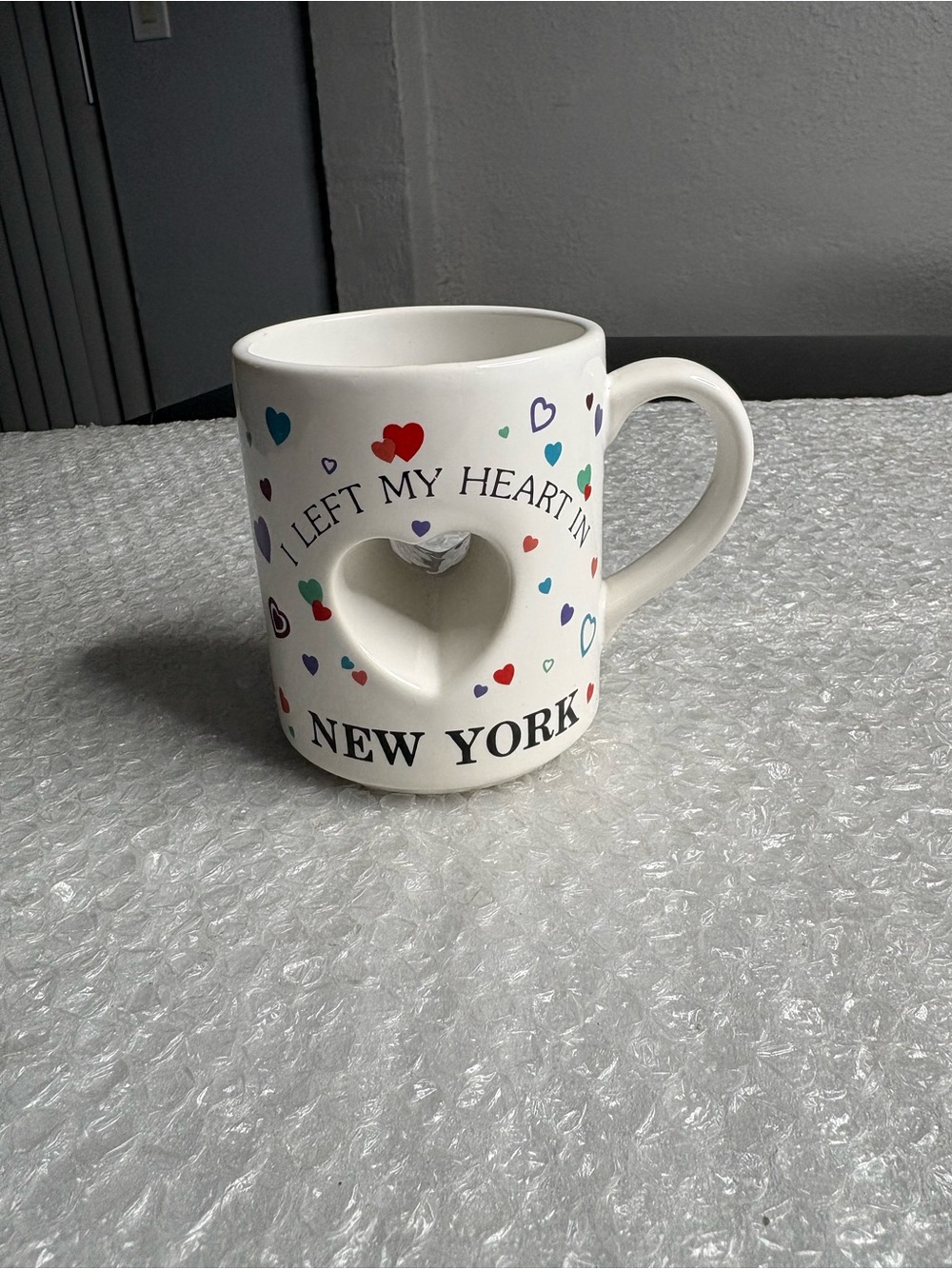 I Left My Heart in New York" souvenir mug